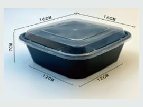 Round microwavable container with lid, 1,750 ml