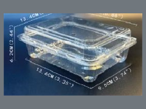 Transparent PET round lid, 150 mm