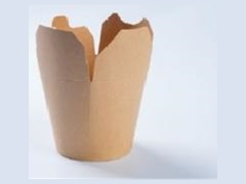 White paperboard food containers