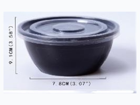 Square microwavable food box, 850 ml