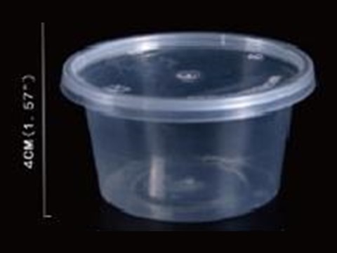 Clear PET oyster box, 29 cm