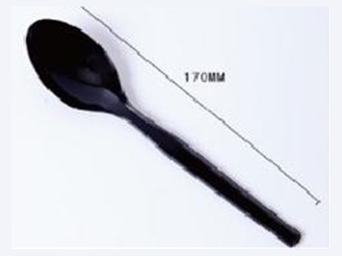 Transparent disposable PS demi spoon, 125 mm